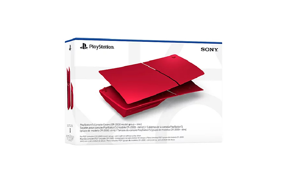PS5 Slim Standard Faceplate - Volcanic Red